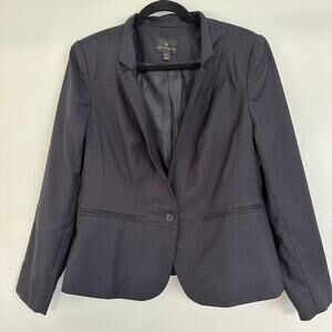Worthington Single Button Long Sleeve Career Womens Blazer 12 Long Sleeves